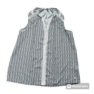 Point Zero sz Medium Blue and White Sheer Top  Summer Spring Bundle and Save